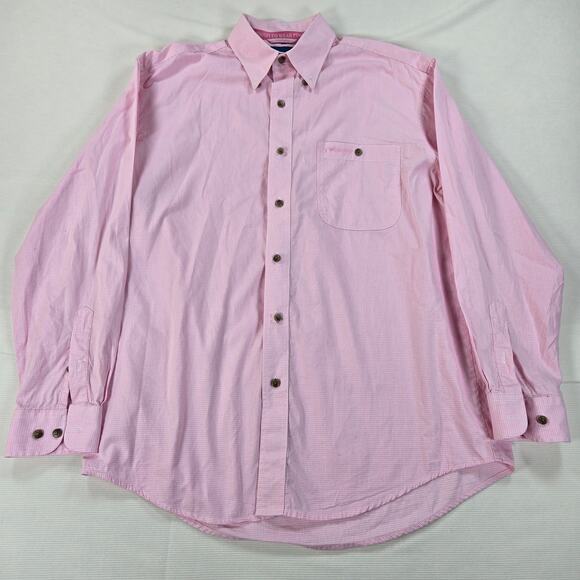 Wranglers "Tough Enough To Wear Pink" Long Sleeve Western Button Up Size Medium - Picture 1 of 6